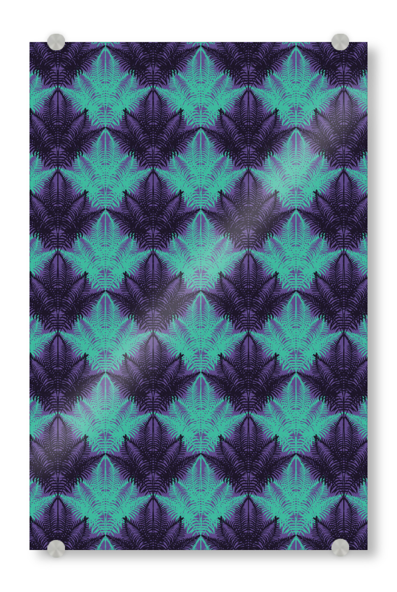Acrylglasbild "Fluo Jungle" artboxONE - Natur,Ultraviolet