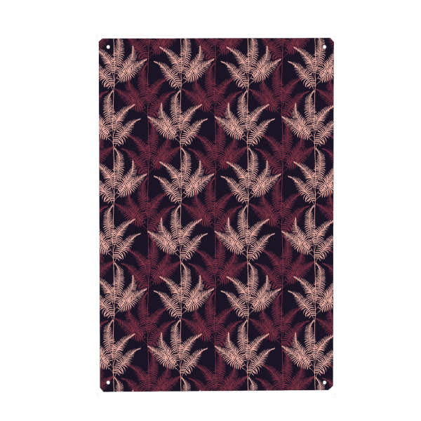 Metall Poster "Violet Jungle" artboxONE - Natur