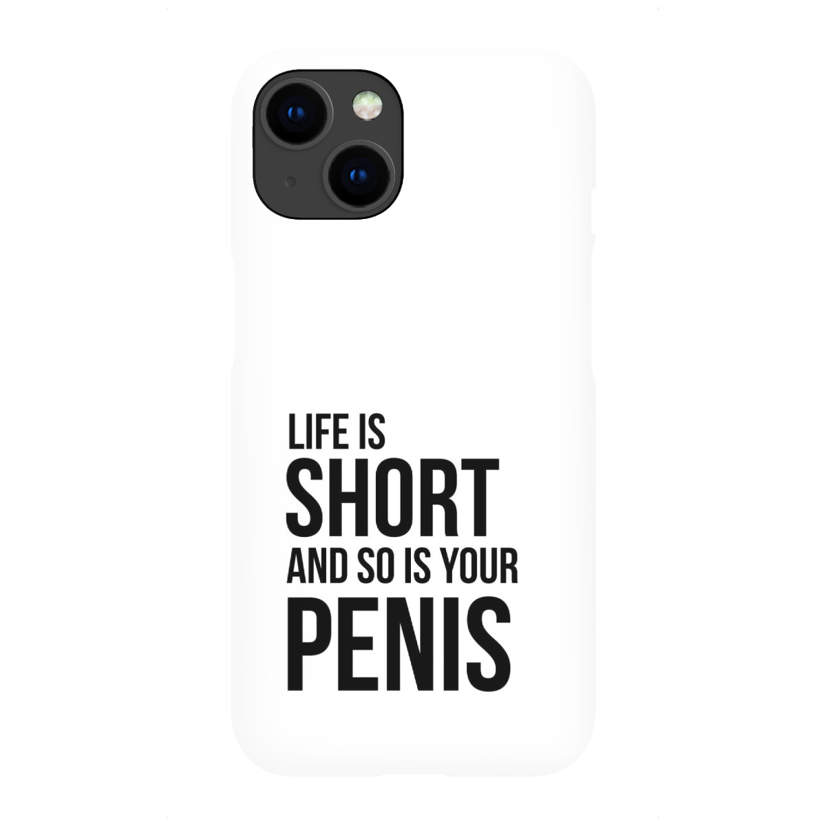 "Life is Short 02"für iPhone - Premium-Case Handyhülle artboxONE