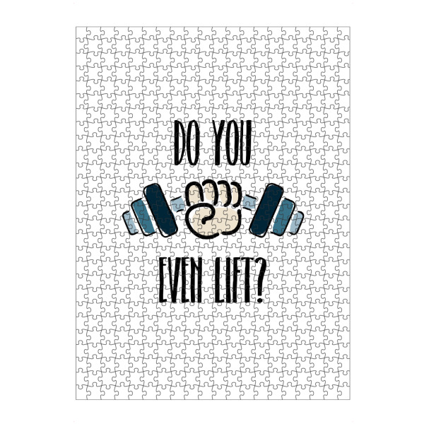 Puzzle Ravensburger "Do you even lift" artboxONE - Typografie,Schwarzweiß,Sport,Sport / Motivation