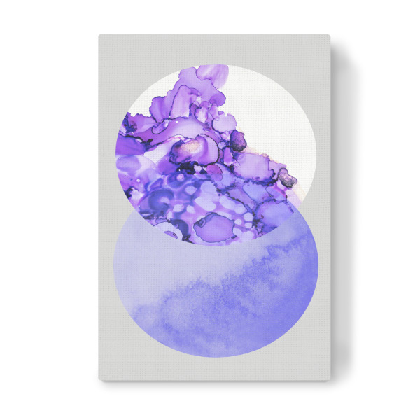 Leinwandbild "Merging" artboxONE - Abstrakt,Geometrie,Ultraviolet