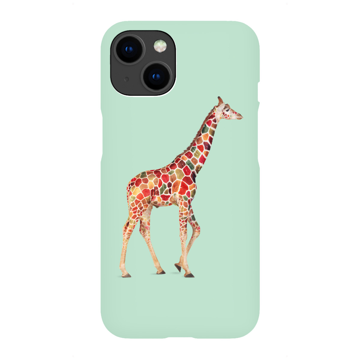"COLORED GIRAFFE"für iPhone - Premium-Case Handyhülle artboxONE