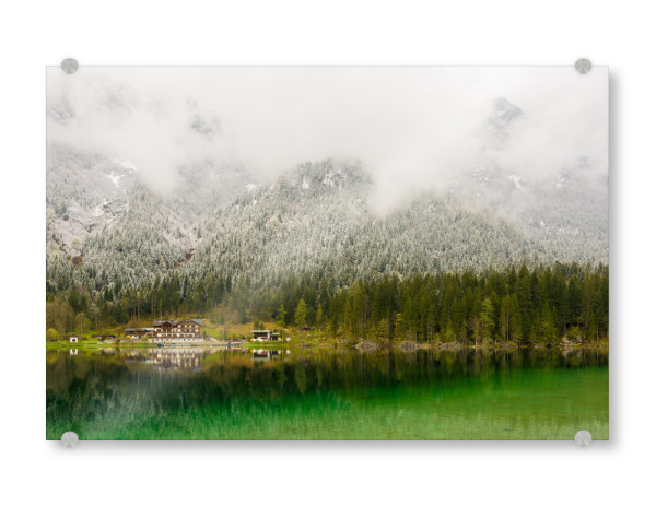 Acrylglasbild "Wintersee" artboxONE - Natur,Reise