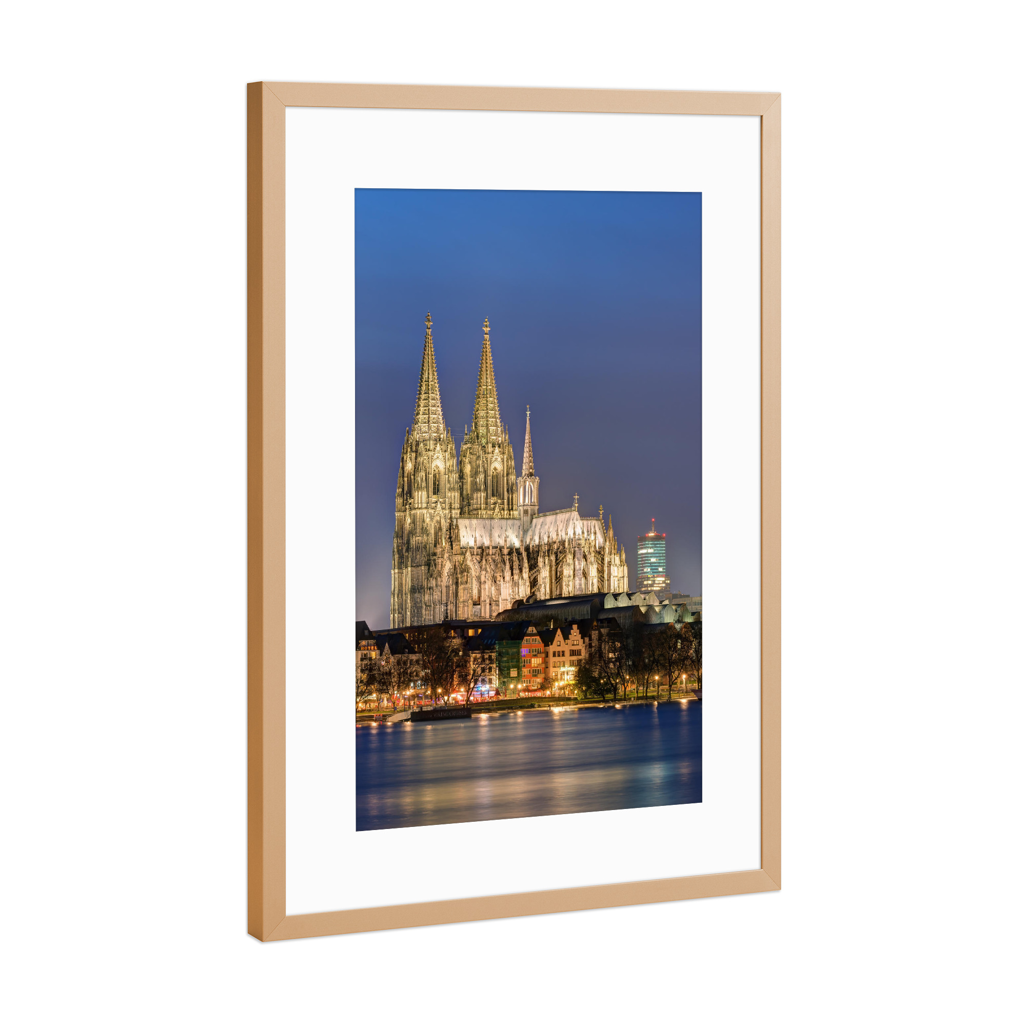Poster mit Rahmen Kupfer "D'r Dom en Kölle" artboxONE - Städte,Städte / Köln,Architektur