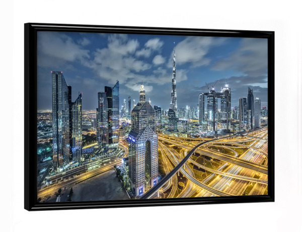 Poster mit schwarzem Rahmen "Dubai 01" artboxONE - Städte,Architektur,Städte / Dubai