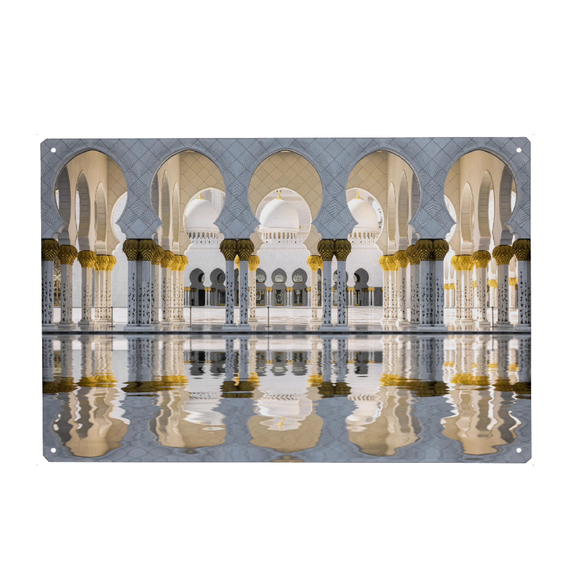 Metall Poster "Grand zayed mosque abu dhabi" artboxONE - Reise,Architektur