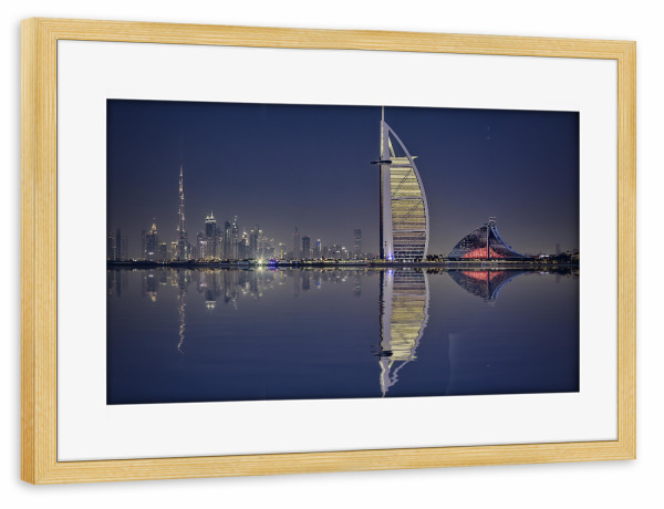 Poster mit Rahmen kiefer "Dubai 03" artboxONE - Architektur,Städte / Dubai