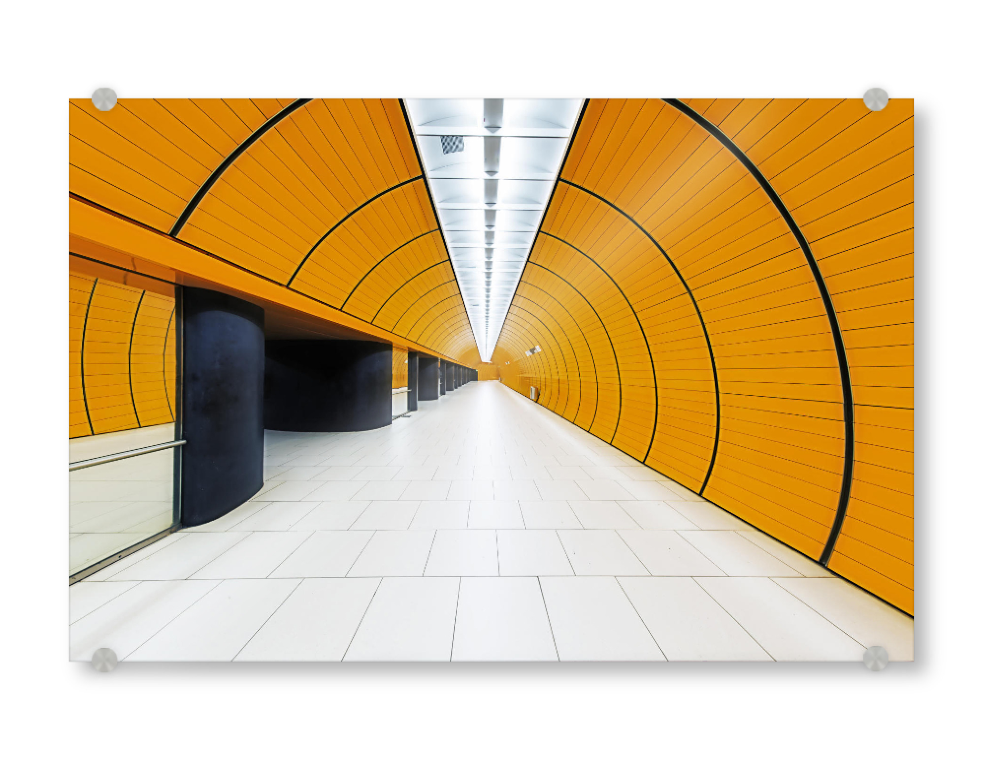Acrylglasbild "Marienplatz U-Bahn in München 01" artboxONE - Städte / München,Architektur - München,Ubahn,Marienplatz,Munich,Subway