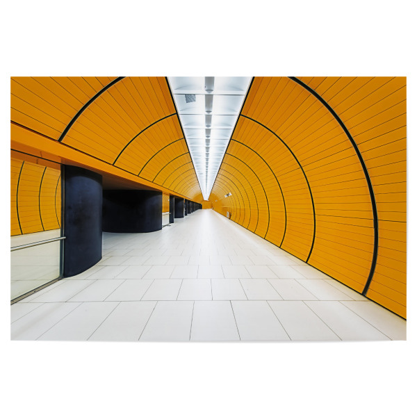 Poster "Marienplatz U-Bahn in München 01" artboxONE - Städte / München,Architektur - München,Ubahn,Marienplatz,Munich,Subway