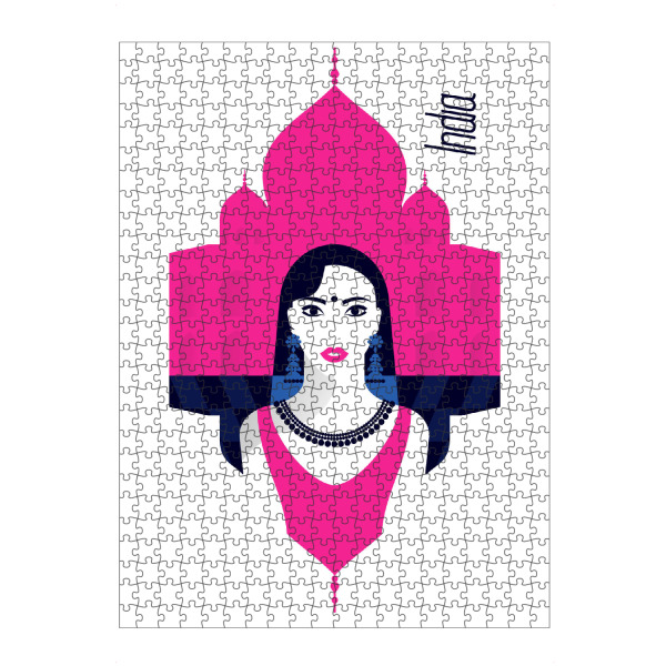 Puzzle Ravensburger "India - Stylish Journey" artboxONE - Fashion,Reise / Asien