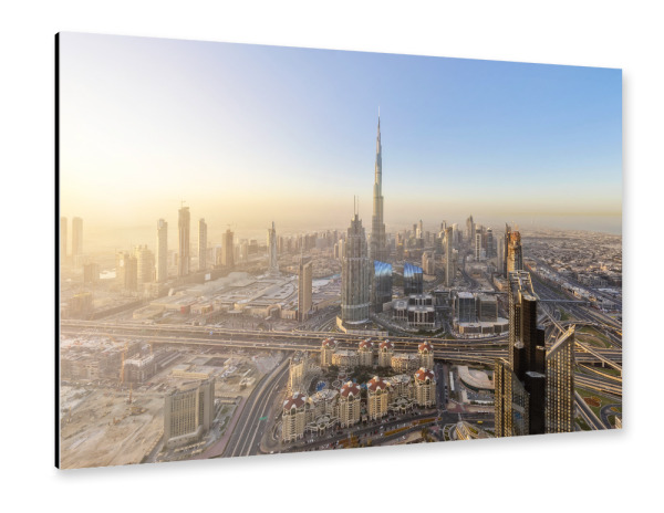 Alu-Dibond "Dubai Sunrise" 30x20 cm artboxONE