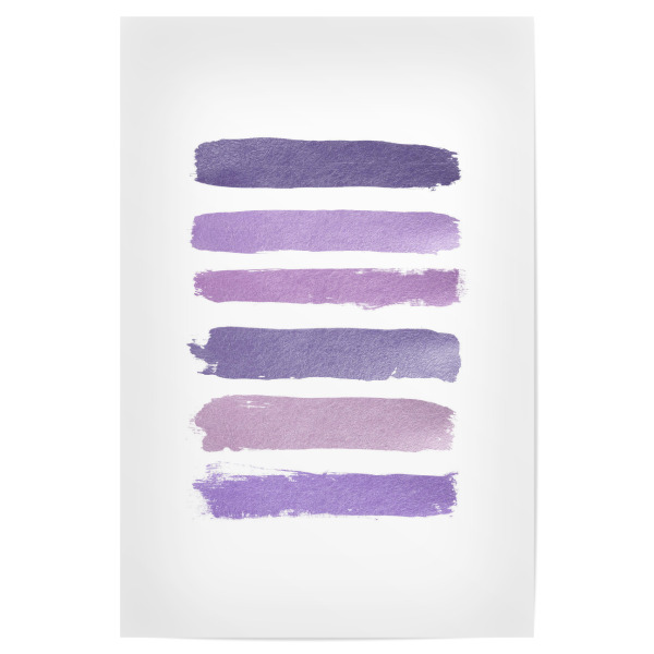 Poster 30x20 cm "Purple Stripes" artboxONE - Abstrakt,Ultraviolet