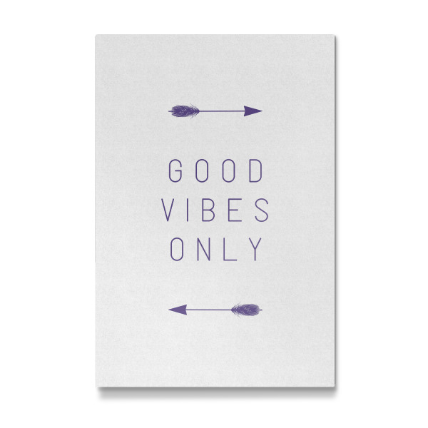 Galerie-Print "Good Vibes Only Purple 2" 30x20 cm artboxONE