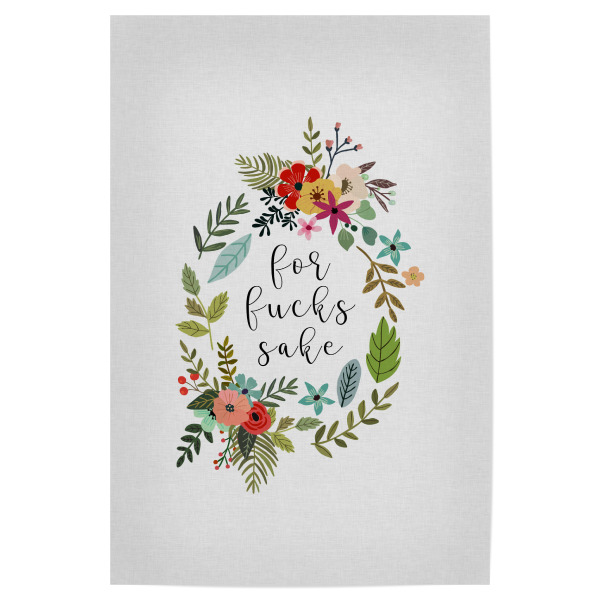 Poster 30x20 cm "For F**ks Sake" artboxONE - Typografie,Natur,Floral,Lustig