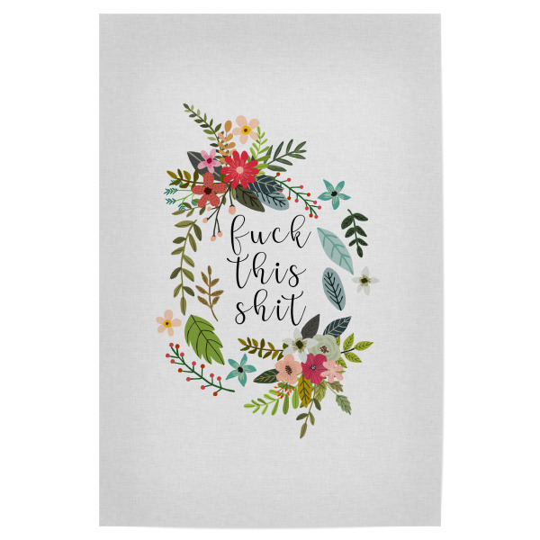 Poster 30x20 cm "F***K This S**T" artboxONE - Typografie,Natur,Floral,Liebe