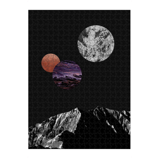 artboxONE Puzzle "Space I" artboxONE - Natur,Abstrakt,Schwarzweiß,Ultraviolet,Marmor,Galaxy