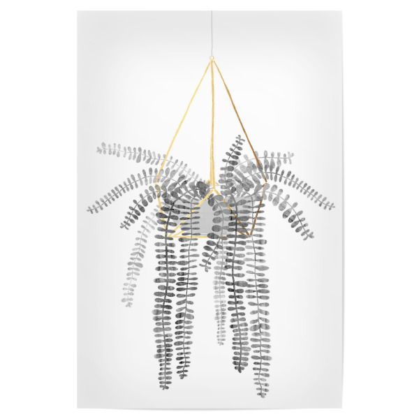Poster "Urban Jungle 1" artboxONE - Natur,Floral,Schwarzweiß - Urban,Jungle,Dschungel,Pflanze,Plant,Wohnzimmer,Living room,Livingroom