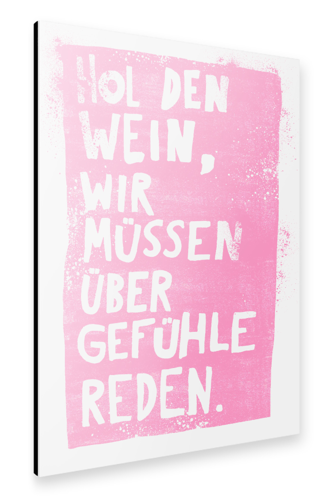 Alu-Dibond "Hol den Wein" 75x50 cm artboxONE