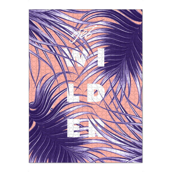 Puzzle Ravensburger "Get Wilder" artboxONE - Typografie,Natur,Reise,Floral,Ultraviolet