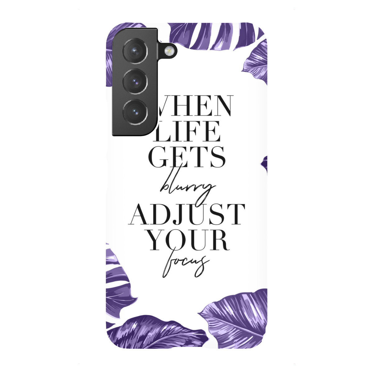Samsung Galaxy "When Life Blurry Adjust Focus" Premium-Case Handyhülle artboxONE