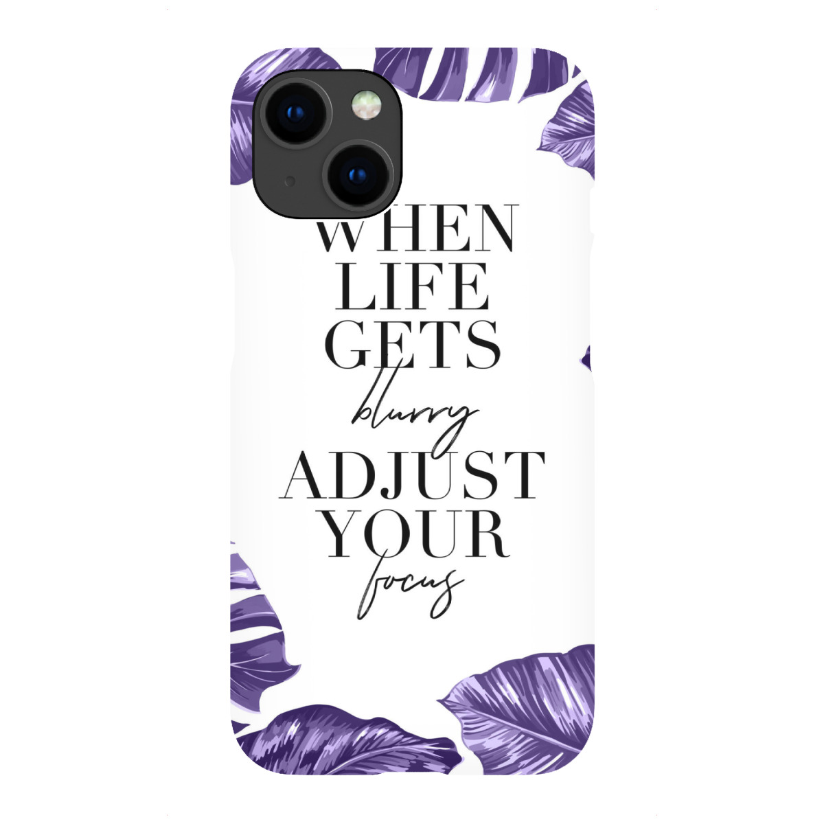 "When Life Blurry Adjust Focus"für iPhone - Premium-Case Handyhülle artboxONE