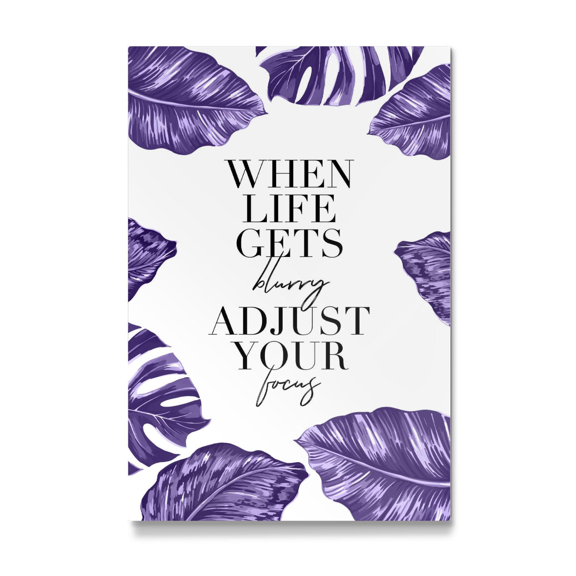 Galerie-Print "When Life Blurry Adjust Focus" 30x20 cm artboxONE
