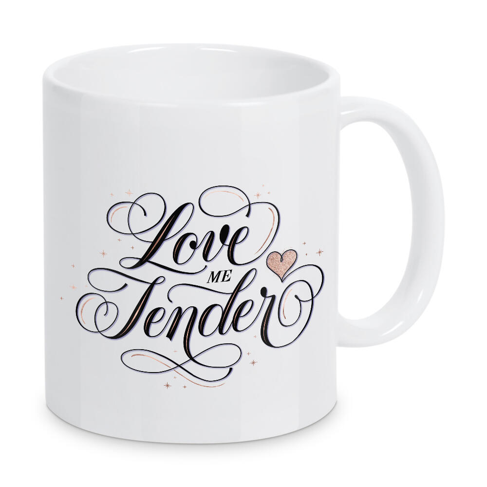 Tasse "Love Me Tender, My Dear" artboxONE - Typografie,Musik,Liebe