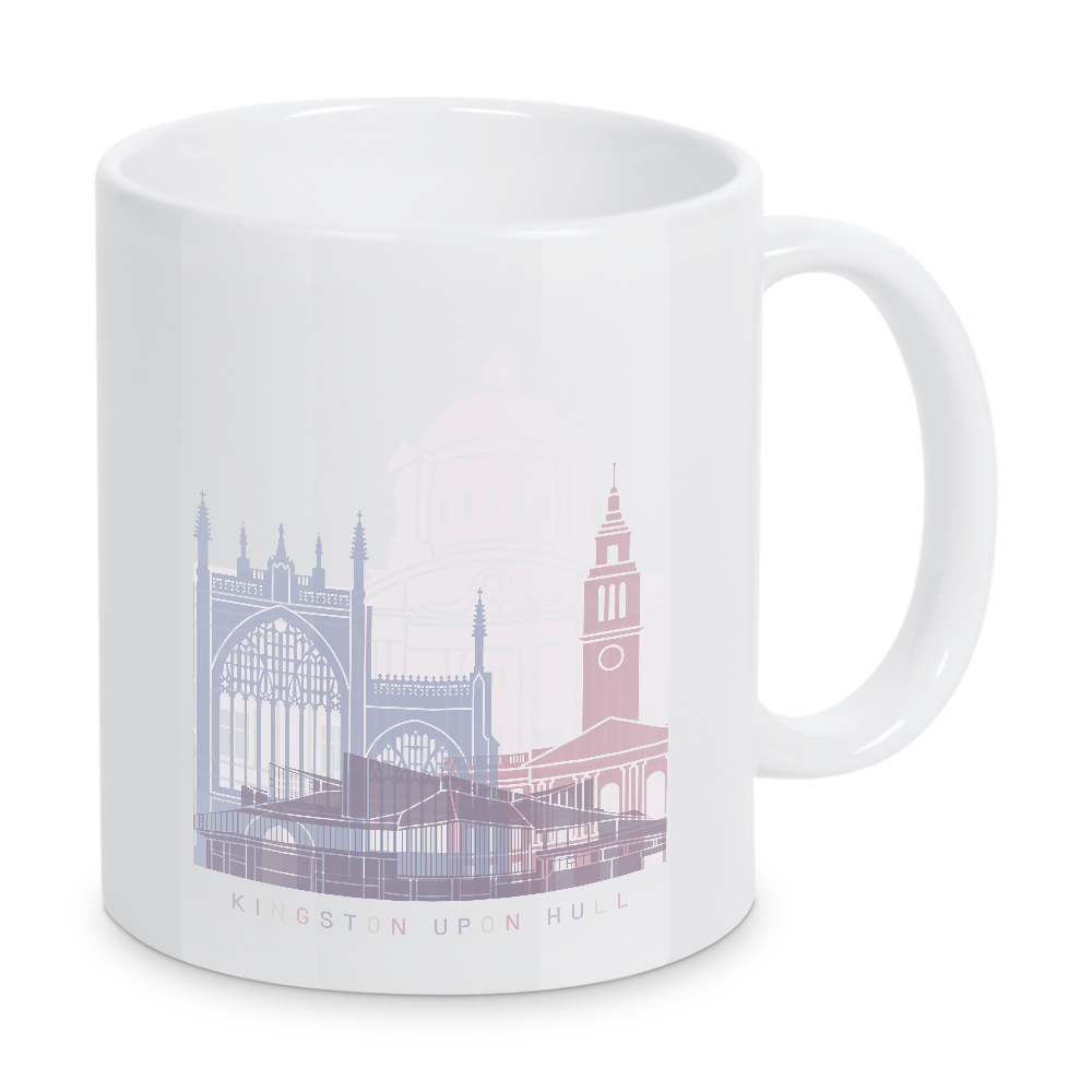 Tasse "KINGSTON UPON HULL SKYLINE PASTELL" artboxONE - Städte,Architektur