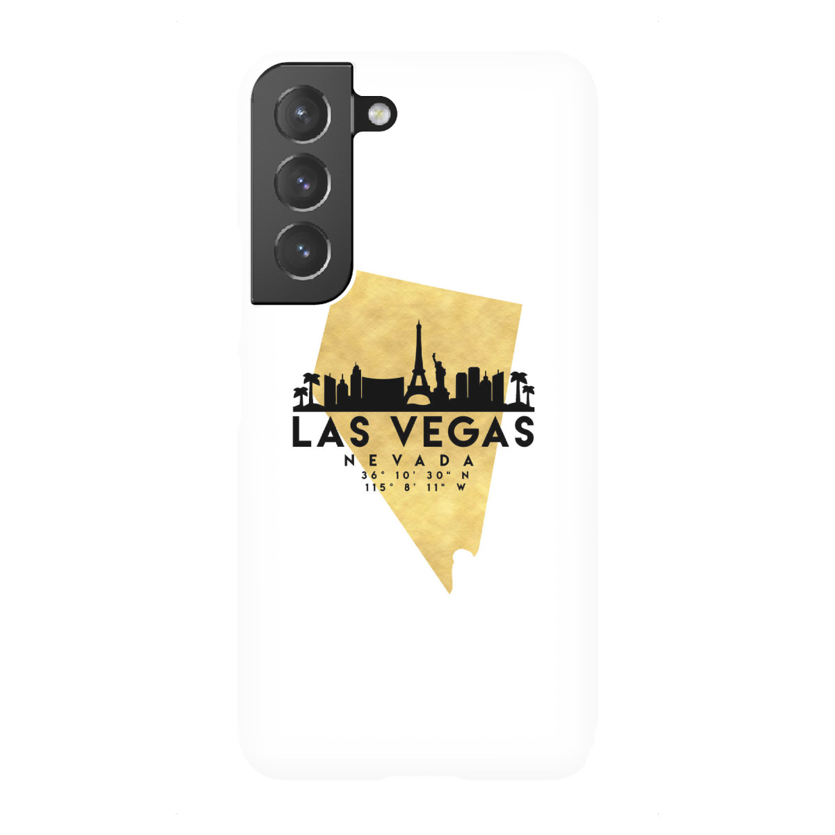 "LAS VEGAS NEVADA SKYLINE MAP ART"für Samsung Galaxy - Premium-Case Handyhülle artboxONE
