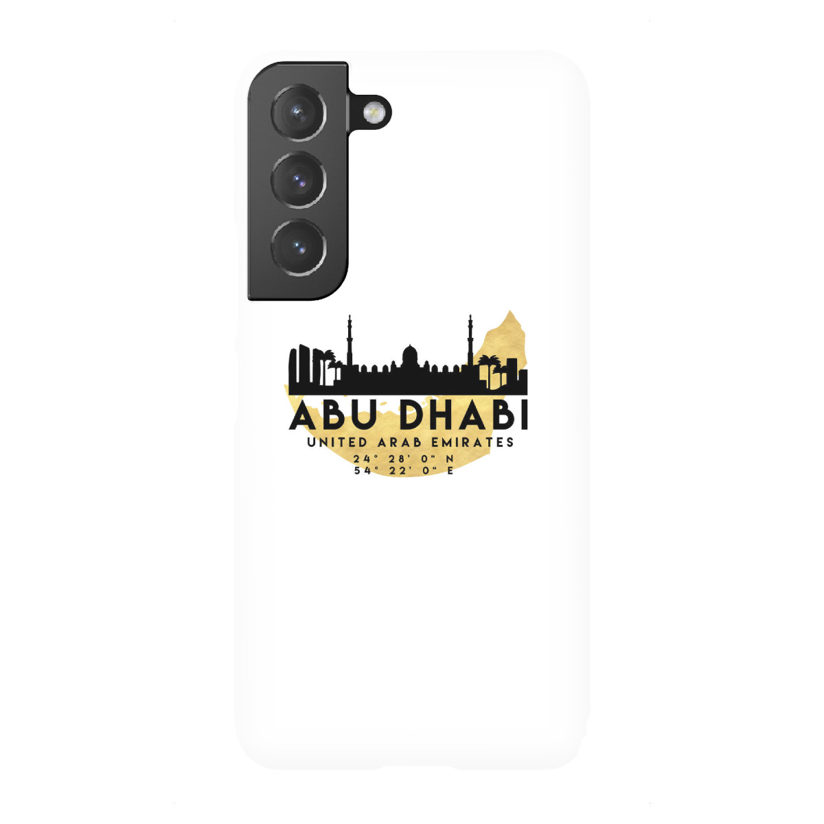 Samsung Galaxy "ABU DHABI UAE SKYLINE MAP ART" Premium-Case Handyhülle artboxONE