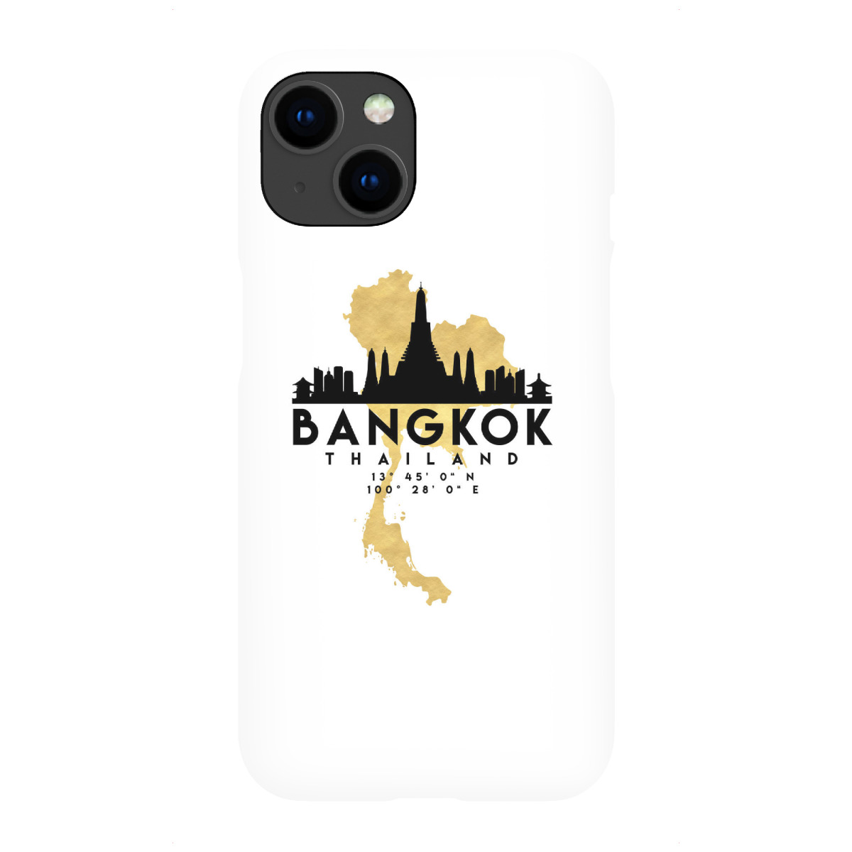 "BANGKOK THAILAND SKYLINE MAP ART"für iPhone - Premium-Case Handyhülle artboxONE