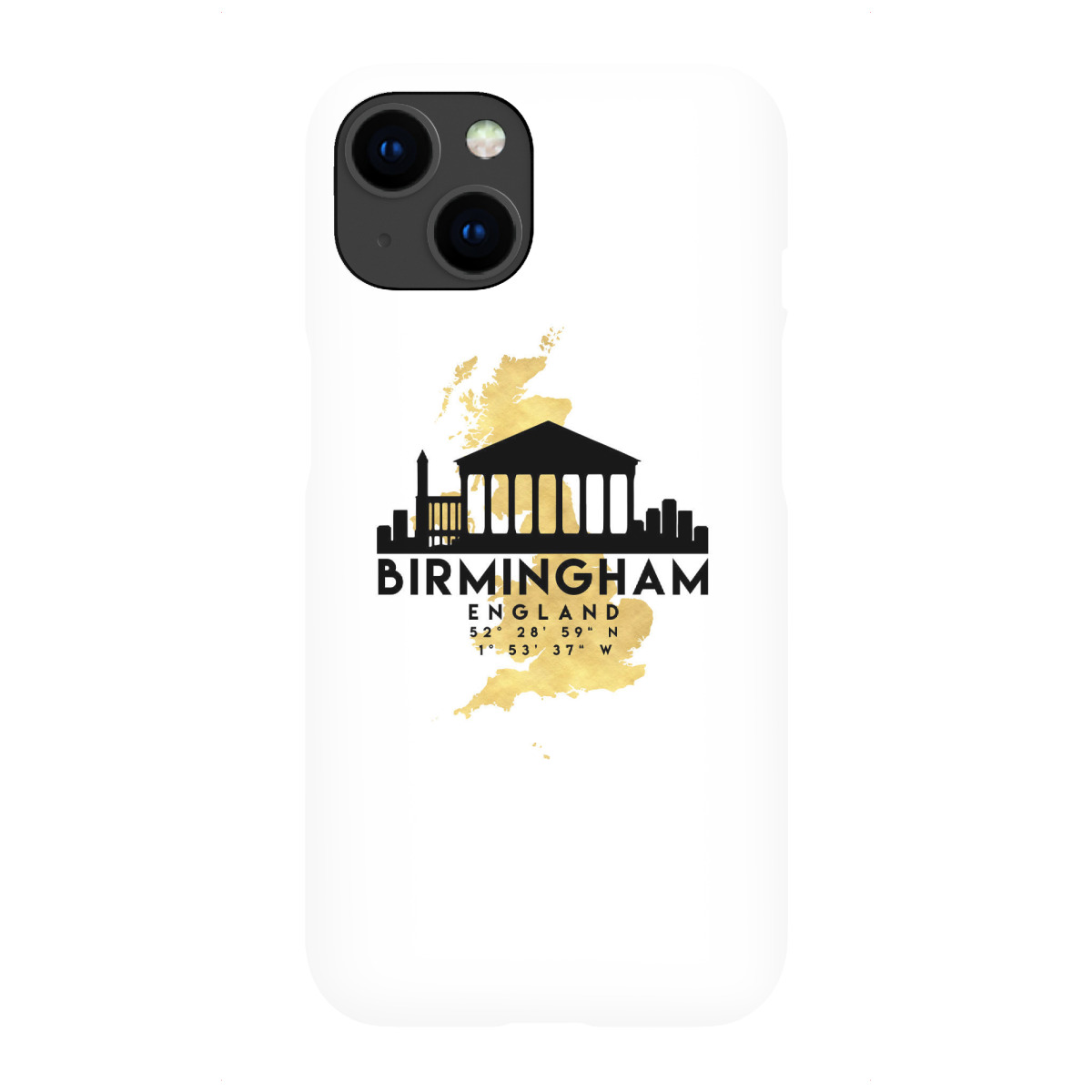 "BIRMINGHAM ENGLAND SKYLINE MAP"für iPhone - Premium-Case Handyhülle artboxONE