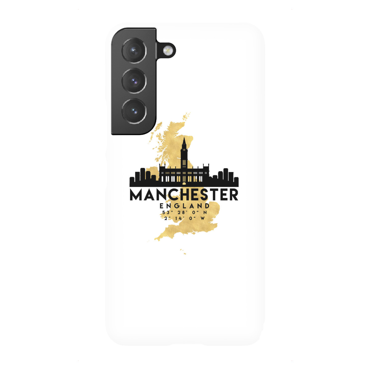 Samsung Galaxy "MANCHESTER ENGLAND SKYLINE MAP ART" Premium-Case Handyhülle artboxONE