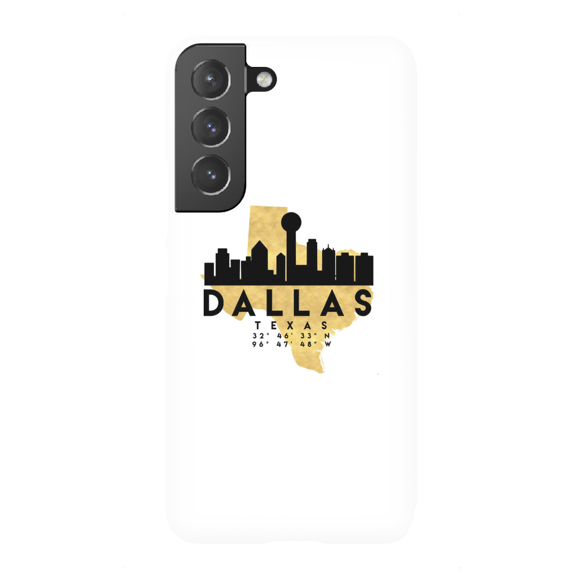 "DALLAS TEXAS SKYLINE MAP ART"für Samsung Galaxy - Premium-Case Handyhülle artboxONE