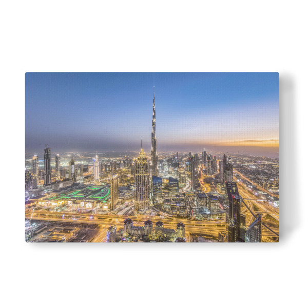 Leinwandbild "Dubai City at dawn" artboxONE - Städte,Städte / Dubai