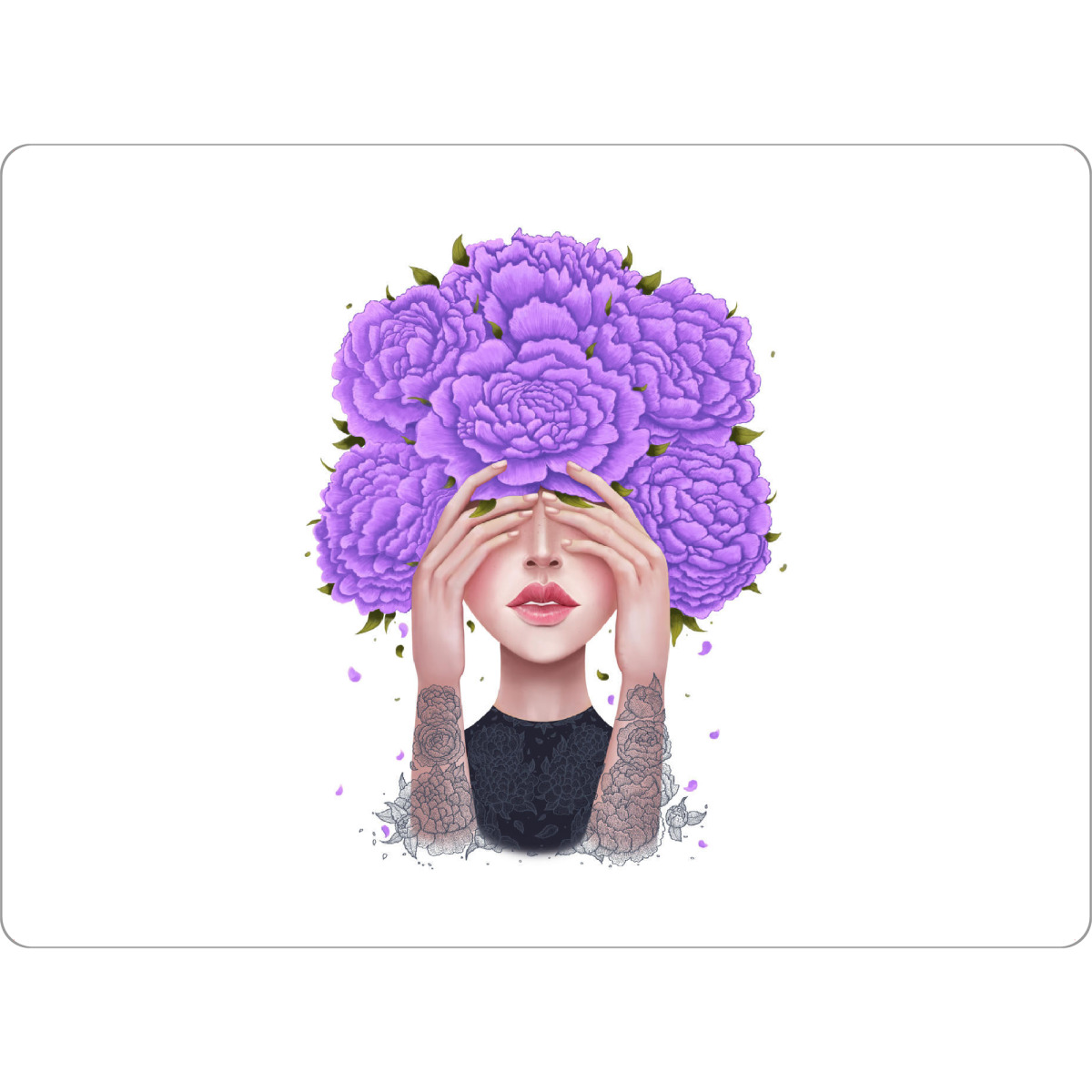 Tischset "Ultraviolet beauty" artboxONE - Floral,Menschen,Fashion,Ultraviolet
