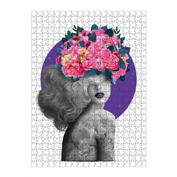 Puzzle Ravensburger "Ultraviolet dreams" artboxONE - Floral,Menschen,Geometrie,Fashion,Ultraviolet