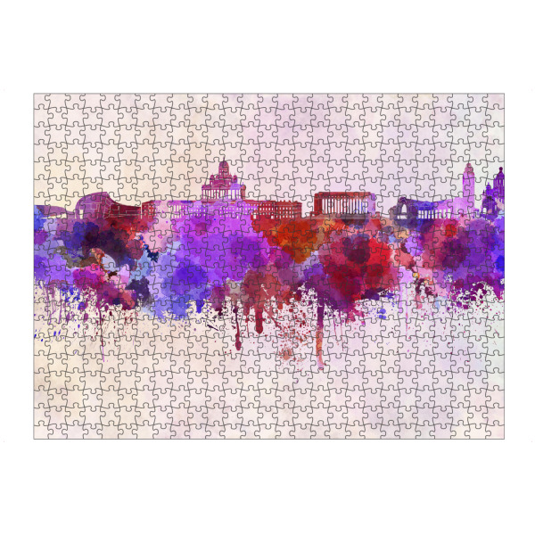 Puzzle Ravensburger "Helsinki skyline in watercolor" artboxONE - Städte,Reise,Abstrakt,Architektur