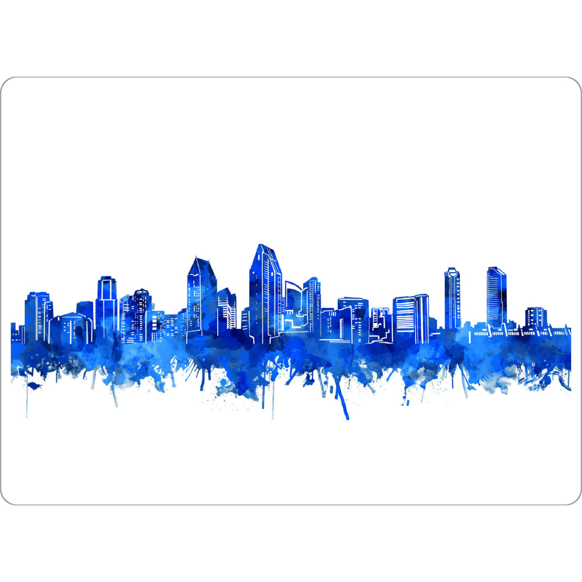 Tischset "San diego city skyline blue" artboxONE - Städte,Reise