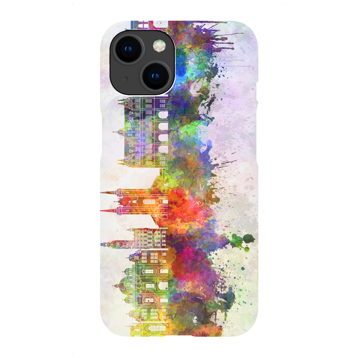 iPhone "Gdansk skyline watercolor" Premium-Case Handyhülle artboxONE