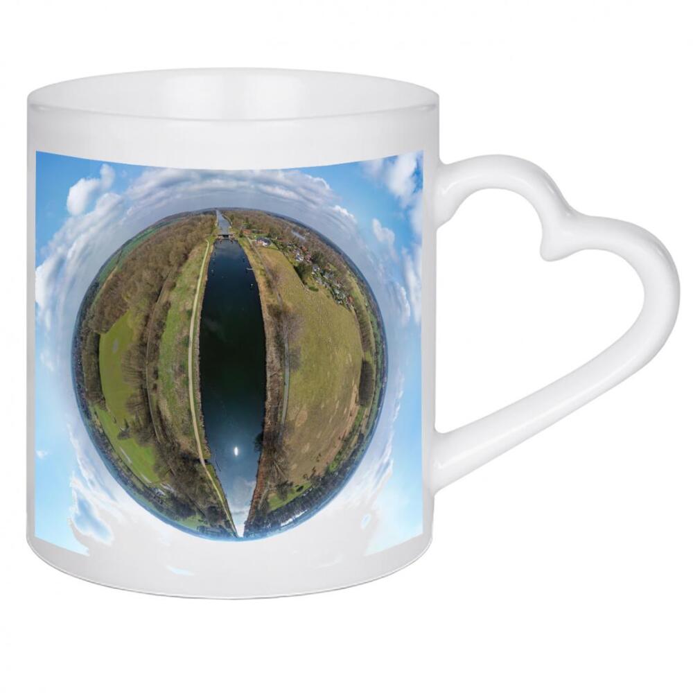 Herztasse "Elbe-Lübeck-Kanal Witzeeze" artboxONE - Städte,Natur,Reise,Tiere,Architektur