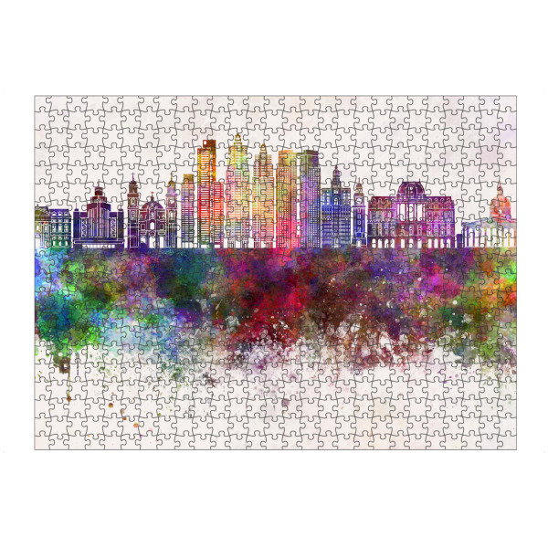 artboxONE Puzzle "Buenos Aires skyline in watercolor 2" artboxONE - Städte,Reise,Abstrakt,Architektur