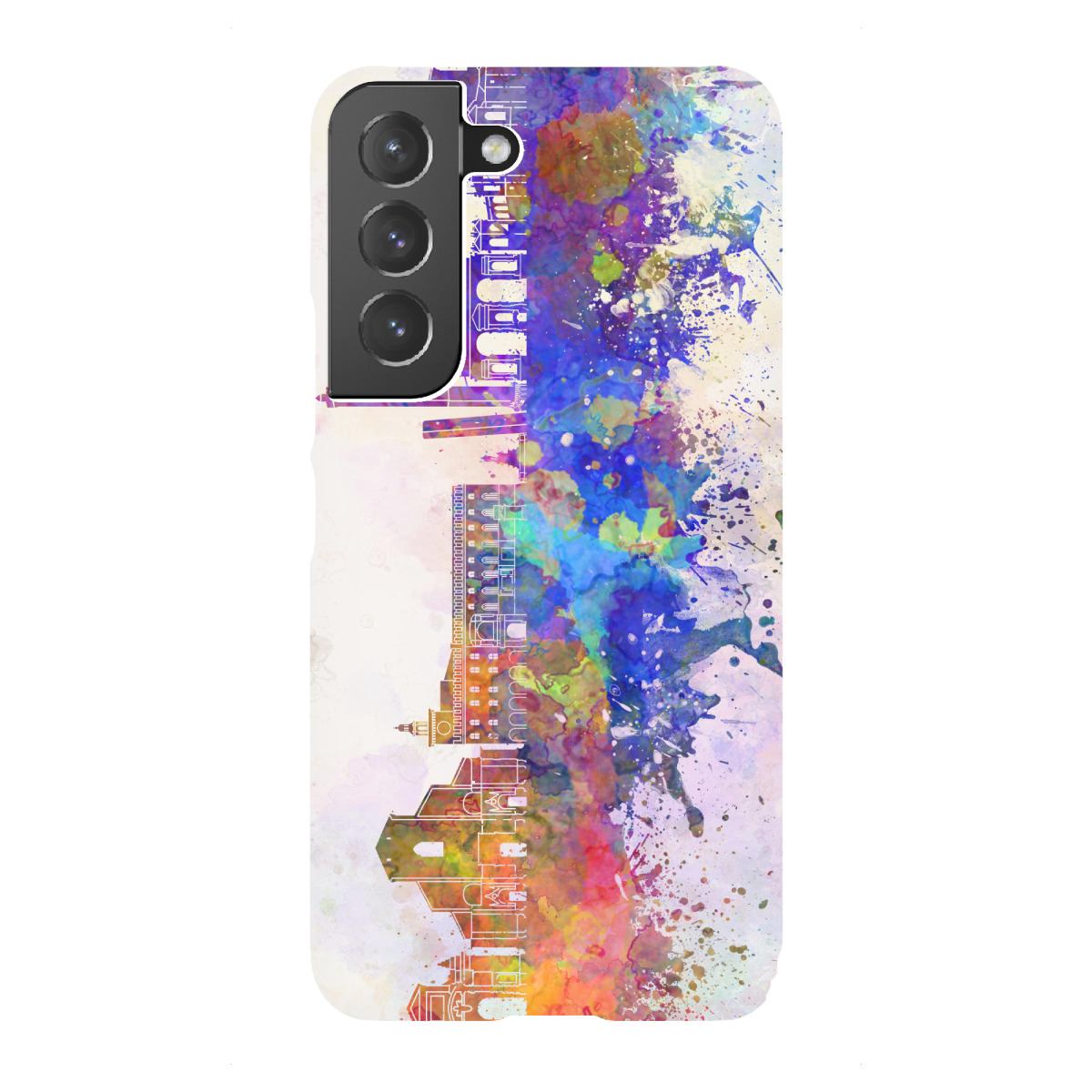 "Bologna skyline in watercolor"für Samsung Galaxy - Premium-Case Handyhülle artboxONE