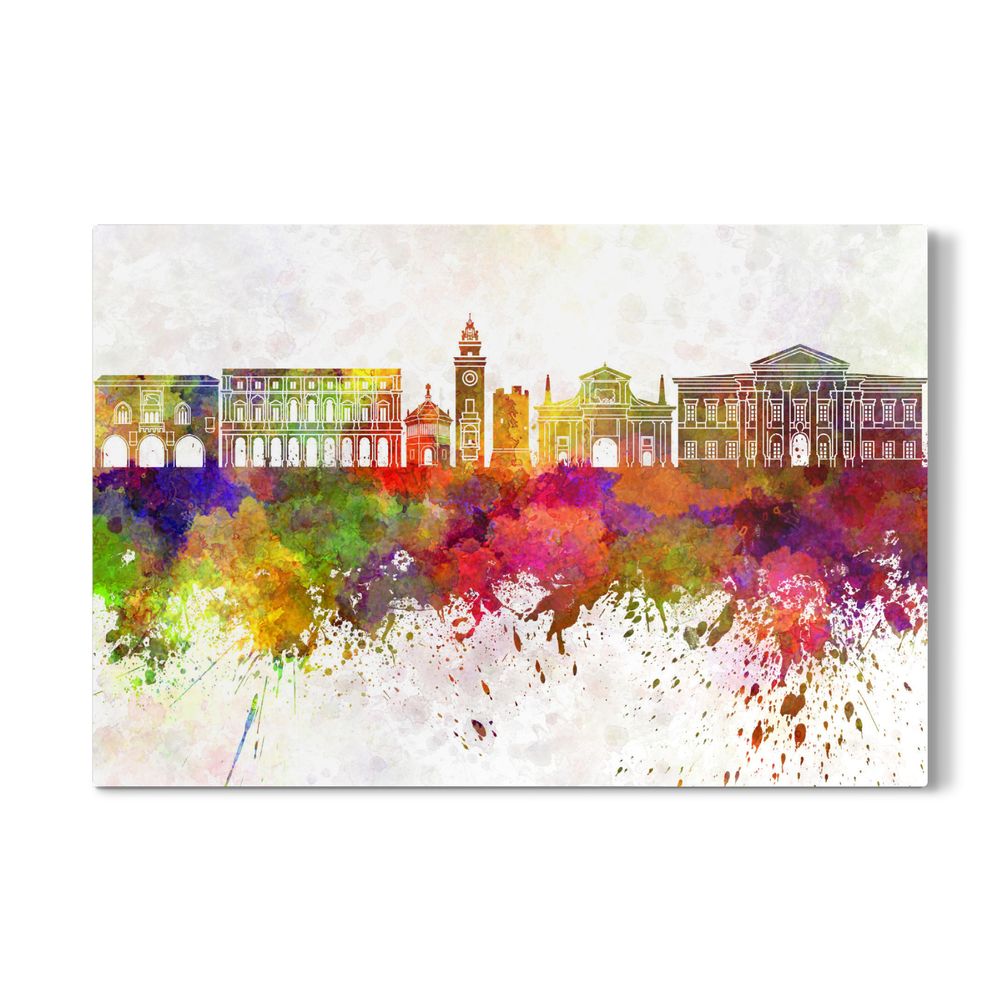 Galerie-Print "Bergamo skyline in watercolor" 30x20 cm artboxONE