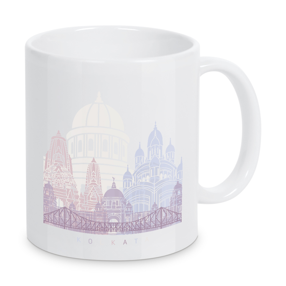 Tasse "KOLKATA-SKYLINE-PASTELL" artboxONE - Städte,Architektur