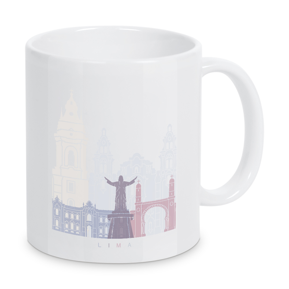 Tasse "LIMA SKYLINE PASTELL" artboxONE - Städte,Architektur