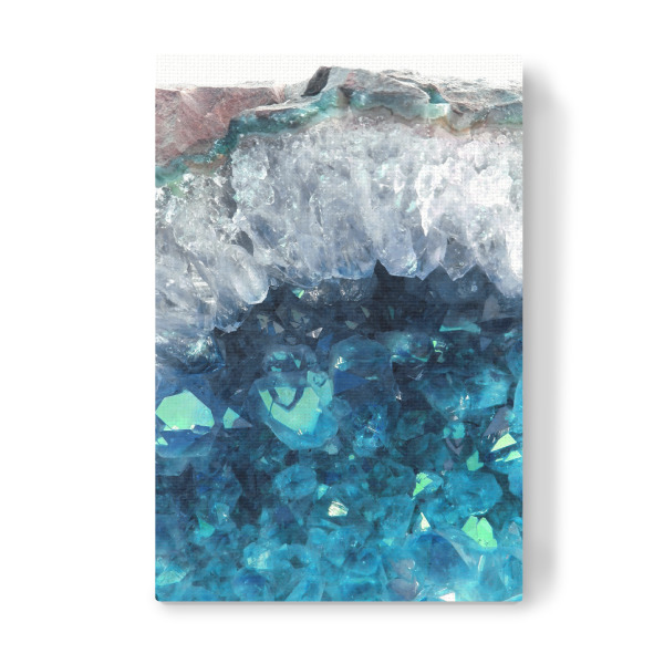 Leinwandbild "Blue Amethyst" artboxONE - Abstrakt,Marmor - Crystals,Amethyst,Qaurtz,Magic,Mystic,Light blue,Blue,Gemstone,Gem,Mineral
