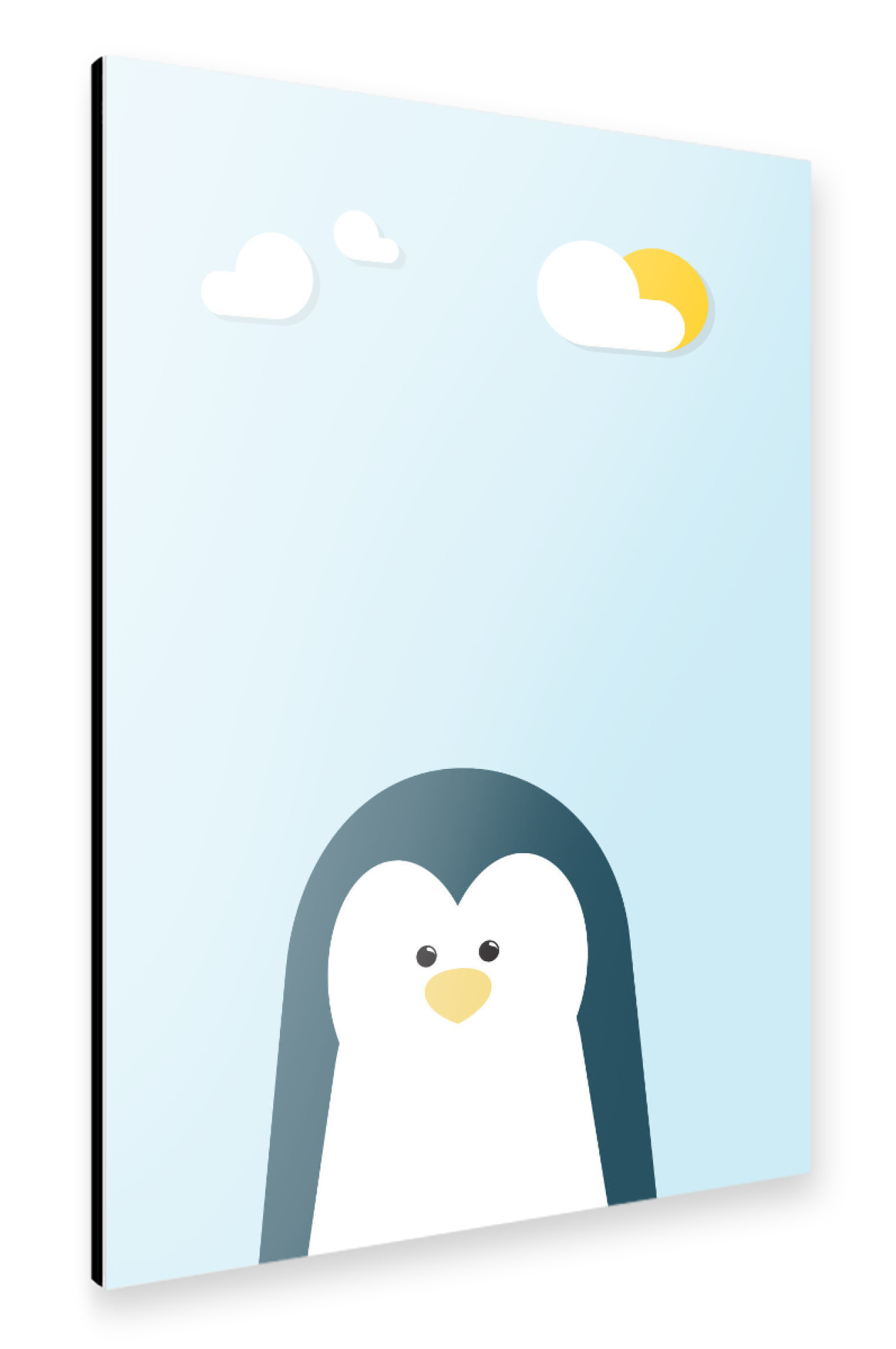 Alu-Dibond "Pinguin Portrait" 75x50 cm artboxONE
