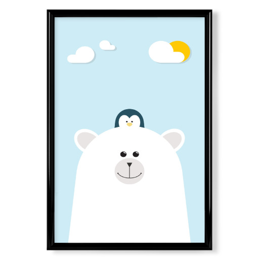 Eisbär und Pinguin