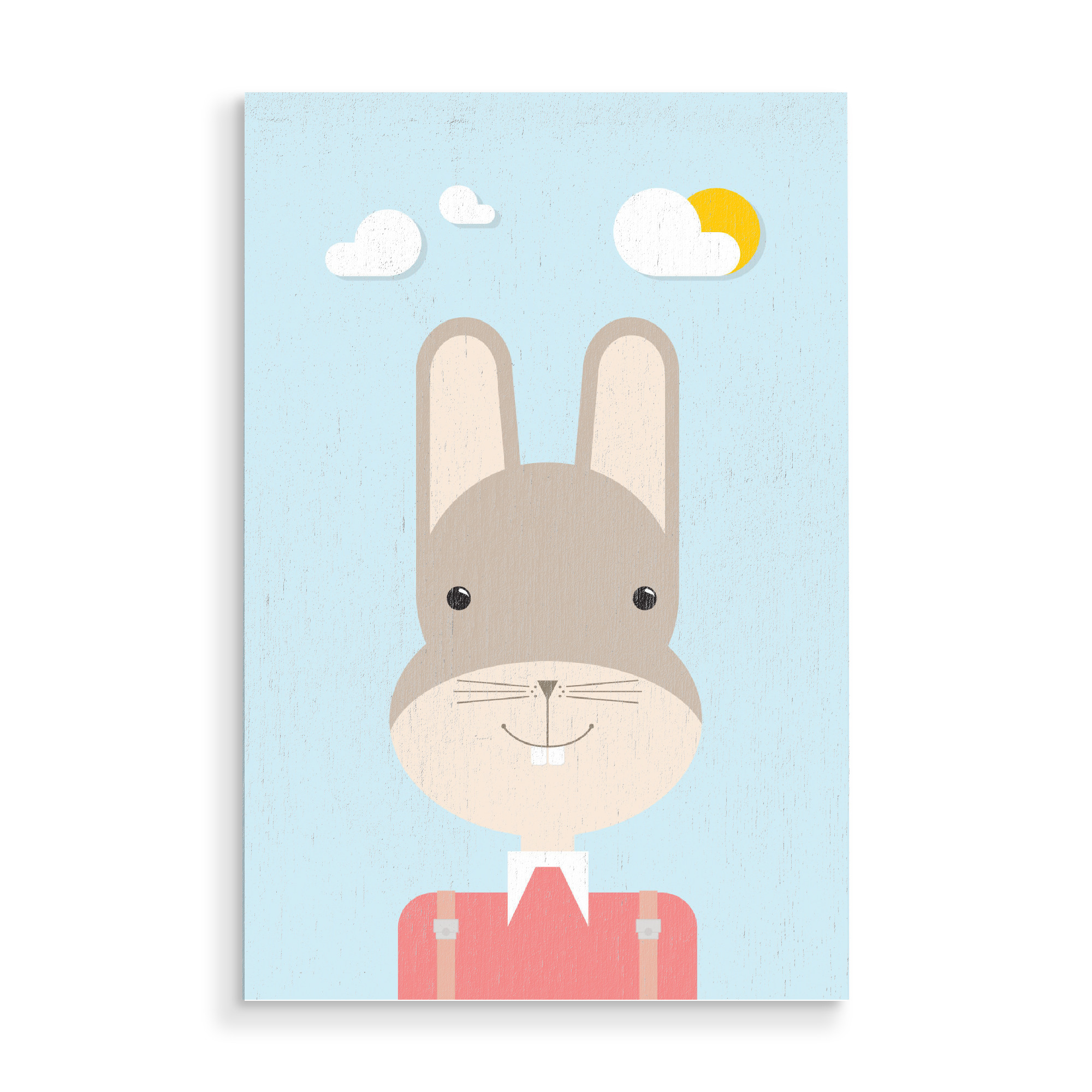 Holzbild "Hase Portrait" artboxONE - Für Kinder,Tiere